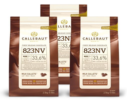 Callebaut, Milk chocolate chips (3 x 2.5kg Bundle)