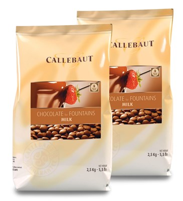 Callebaut, Milk fountain chocolate (2 x 2.5kg Bundle)