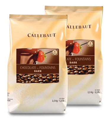 Callebaut, Dark fountain chocolate (2 x 2.5kg Bundle)