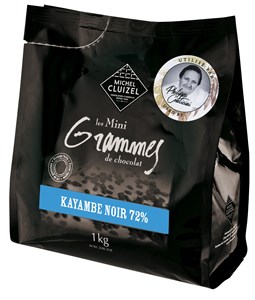 Michel Cluizel, Kayambe Noir, 72% dark chocolate couverture chips