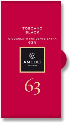 Amedei, Toscano Black, 63% dark chocolate bar