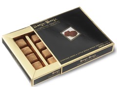 Champagne truffles open gift box