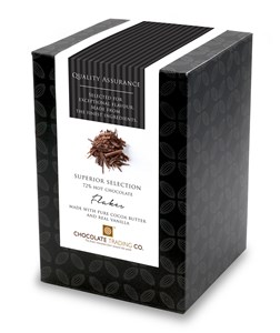 Superior Selection, 72% drinking chocolate flakes cube