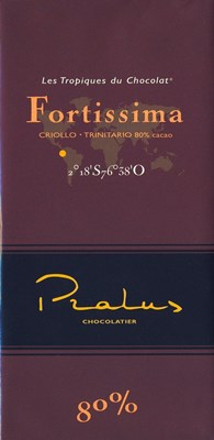 Pralus fortissima dark chocolate bar