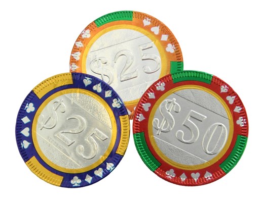 Chocolate casino poker chips