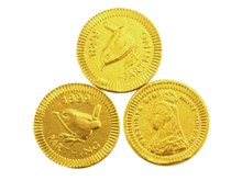 Gold Farthing chocolate coin