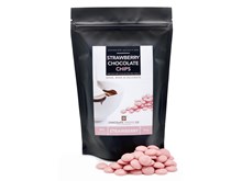 Pink Chocolate Chips in Resealable bag