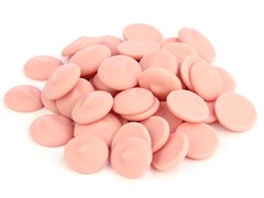 Pink chocolate chips (strawberry flavour)