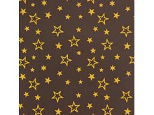 Gold stars chocolate transfer sheet