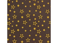 Gold stars chocolate transfer sheet