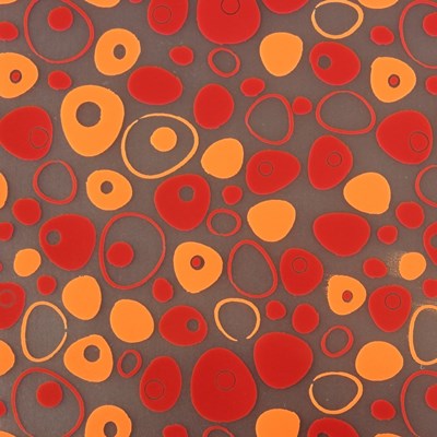 Circles chocolate transfer sheets